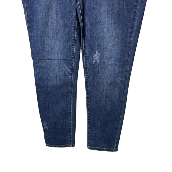 Judy Blue Jeans Sz 32 Relaxed Fit High‎ Rise Dark Wash Stretch 32x27 - Picture 3 of 16